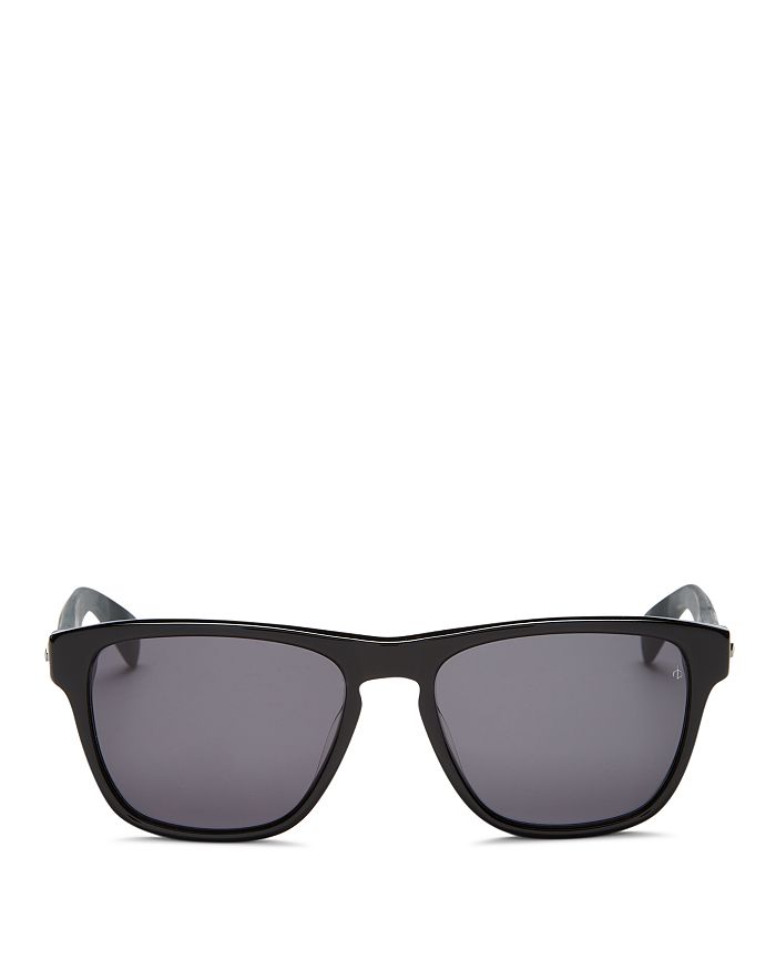 Rag & Bone Men's Square Sunglasses, 56mm In Black/gray Blue