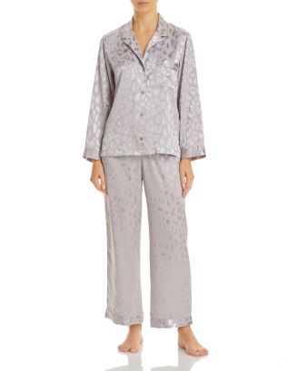 Natori Notch Leopard-Print Pajama Set | Bloomingdale's