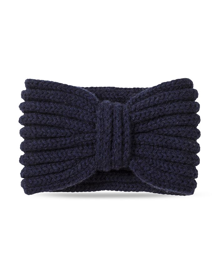 Rosie Sugden Knit Cashmere Headband In Blackberry