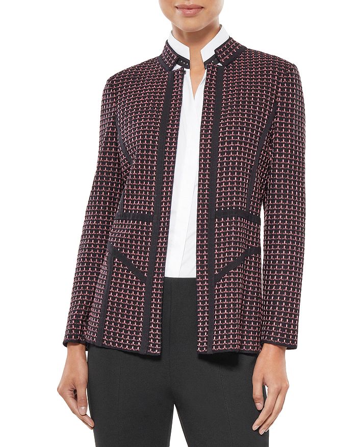 Misook Piped Knit Jacket Bloomingdale's