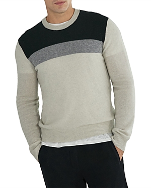 Atm Anthony Thomas Melillo Cashmere Color Blocked Slim Fit Sweater