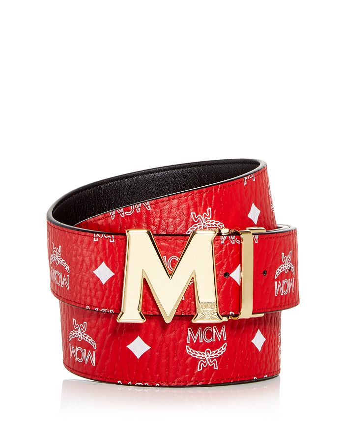 MCM Men s Reversible Monogramed Belt Bloomingdale s