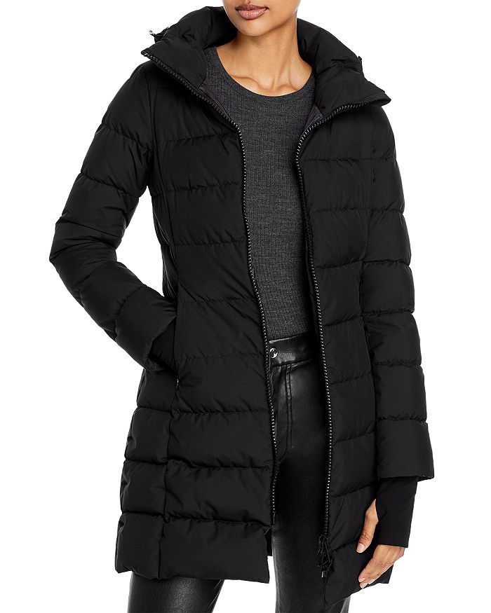 Womens Clothing Jackets Padded and down jackets Herno Goose Laminar Glazed Ripstop Parka in Black 
