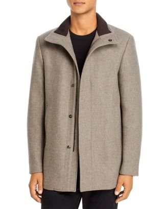 ジャケット・アウター 23AW Theory Wool Melton Clarence NR W A Theory Clarence Wool Melton Coat in Blue for Men | Lyst