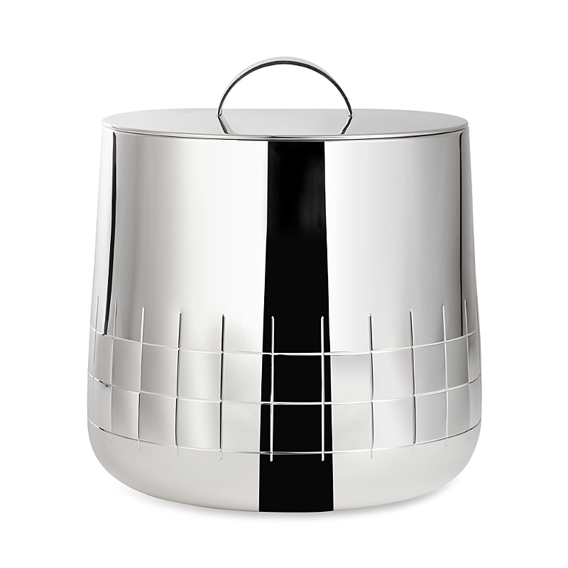 Christofle Silver-plated Graphik Insulated Ice Bucket In Silver