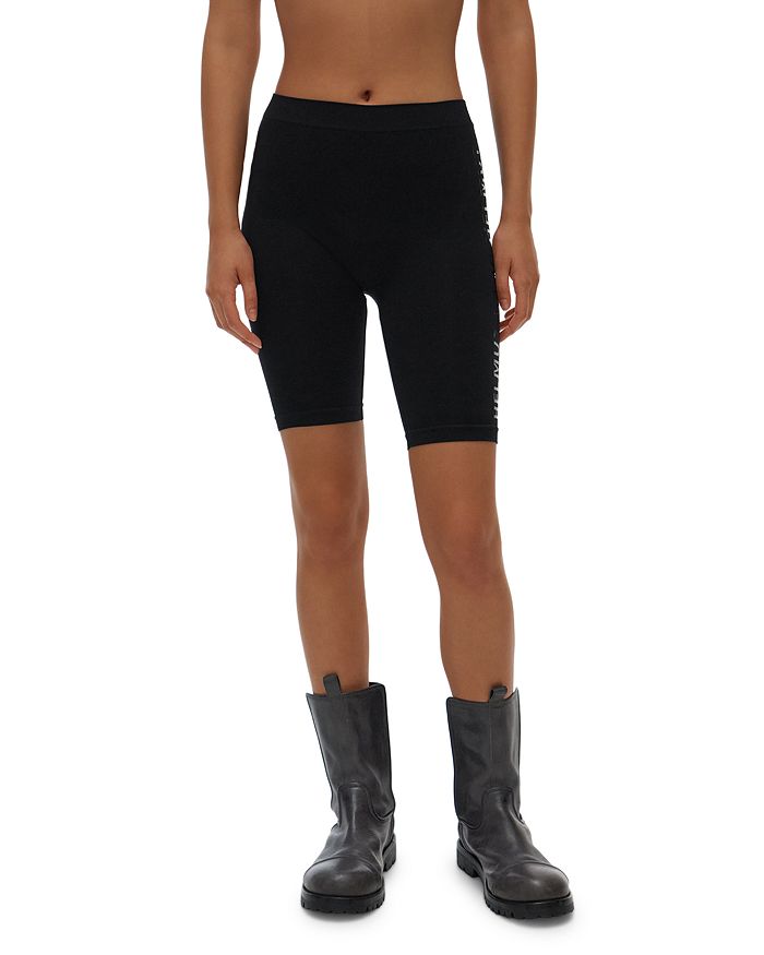 Helmut Lang Stretch-jersey Biker Shorts In Black