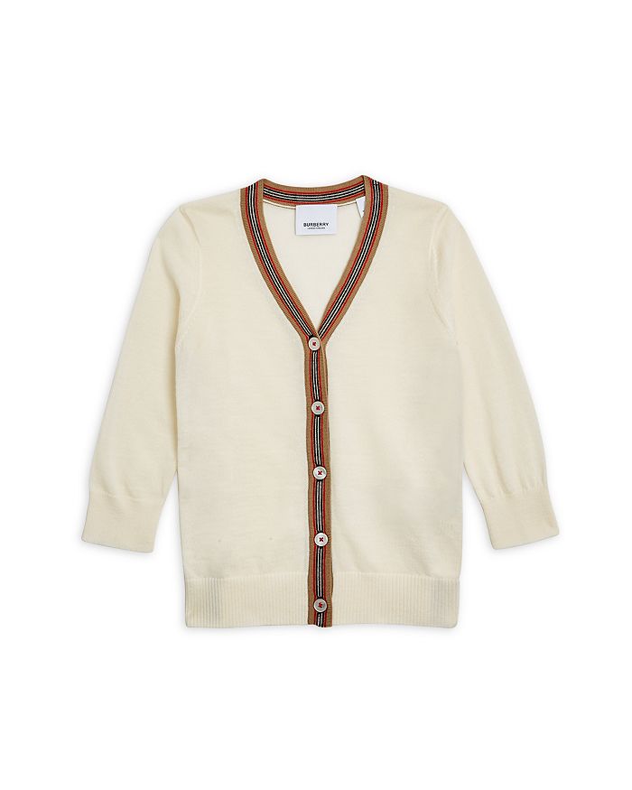 Burberry Boys' Mini Josie Cardigan Sweater - Baby In Ivory