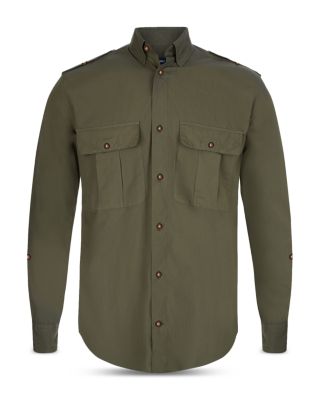 Frescobol Carioca - x Johannes Huebl Classic Fit Cotton Button Down Utility Shirt