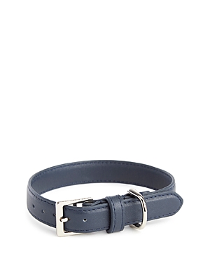 Shop Royce New York Small Luxe Dog Collar In Navy Blue