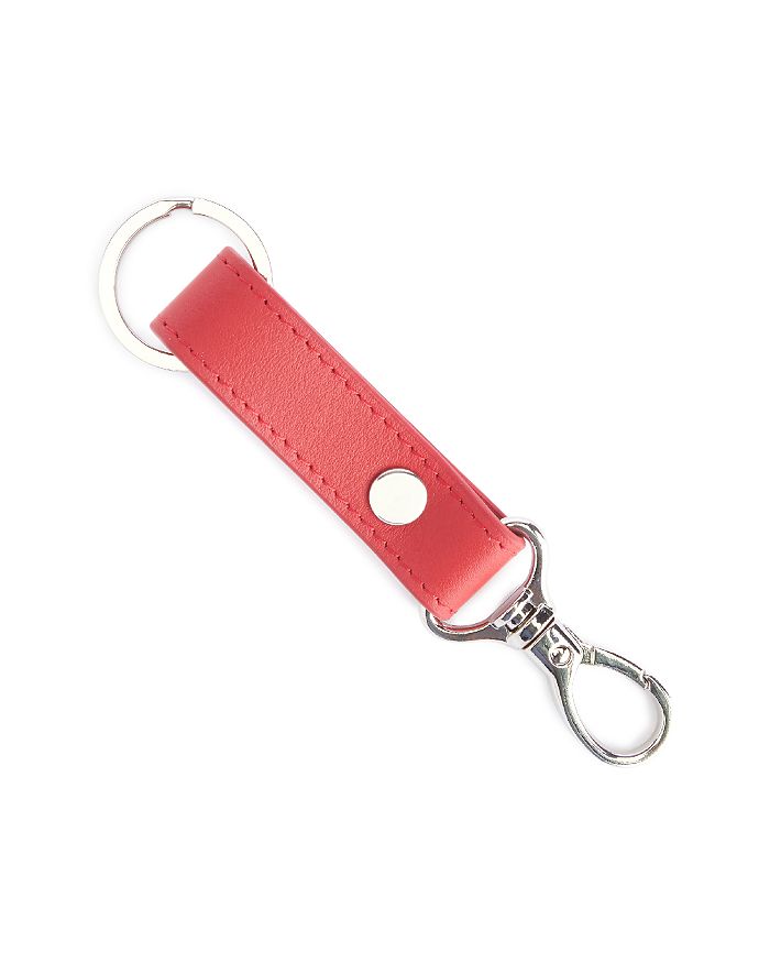 Royce New York Leather Valet Key Chain - Red