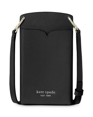 Kate Spade - Black Leather Double Pocket Saffiano Leather Crossbody Ba –  Current Boutique