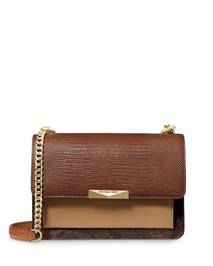 Michael Michael Kors Jade Large Shoulder Bag In Luggage Multi ModeSens