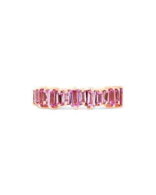 Suzanne Kalan 18K Rose Gold Pink Sapphire Band
