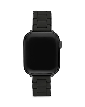 Michele 38/40mm Stainless Silicone-wrapped Bracelet Band For Apple Watch In Black/black