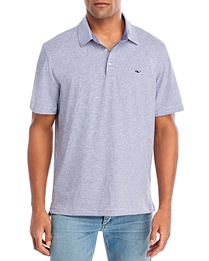 Vineyard Vines Destin Regular Fit Stripe Sankaty Performance Polo In Destin Blue
