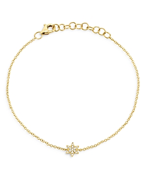 Moon & Meadow 14K Yellow Gold Diamond Star of David Chain Bracelet - 100% Exclusive