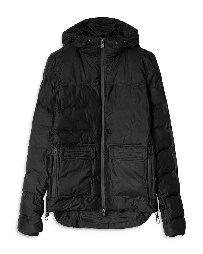 Shop Zadig & Voltaire Seamless Quilted Hooded Puffer Parka In Noir