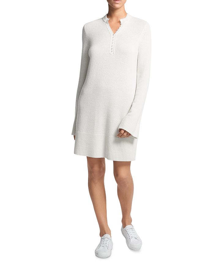 Theory Cashmere Henley Sweater Dress Bloomingdale s