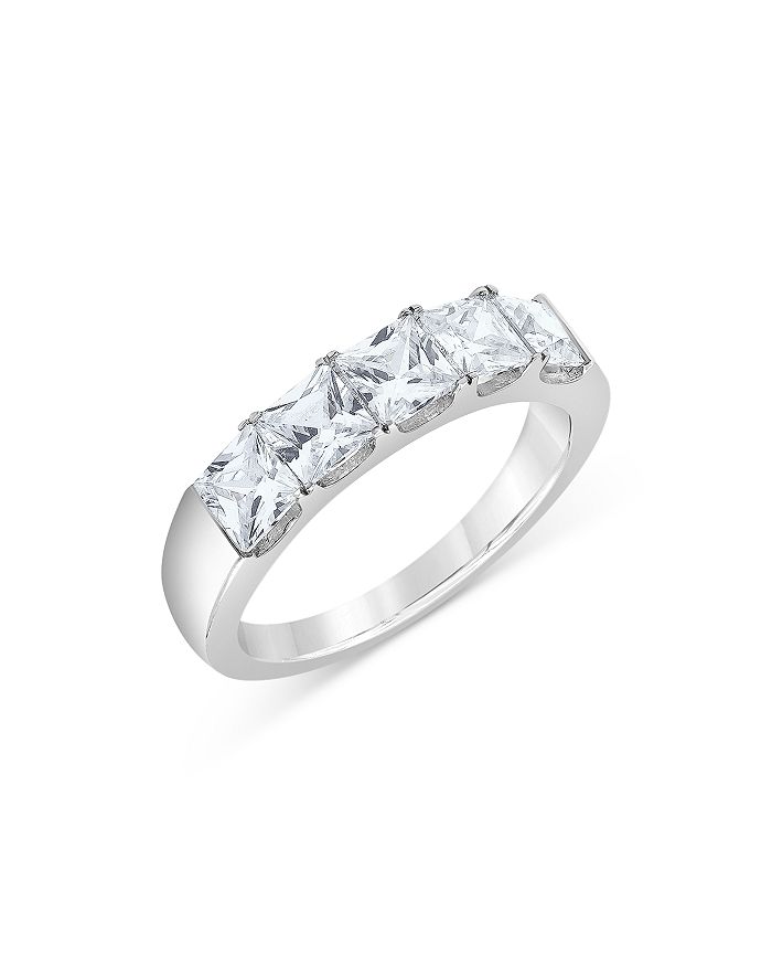 Bloomingdale's - Princess-Cut Diamond 5-Stone Band in 14K White Gold, 2.0 ct. t.w. - 100% Exclusive
