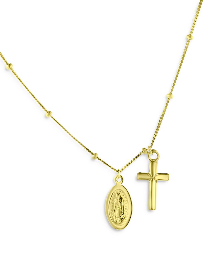 Bloomingdale's - Religious Charm Necklace in 14K Yellow Gold, 16" - 100% Exclusive