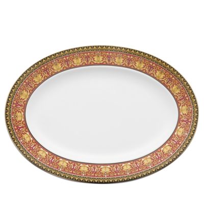 Versace - Medusa Red Platter, 15.75"