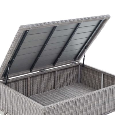 Conway 45" Outdoor Patio Wicker Rattan Coffee Table