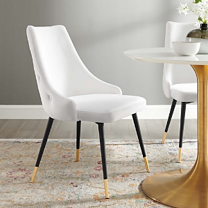 Modway Adorn Tufted Performance Velvet Dining Side Chair In White