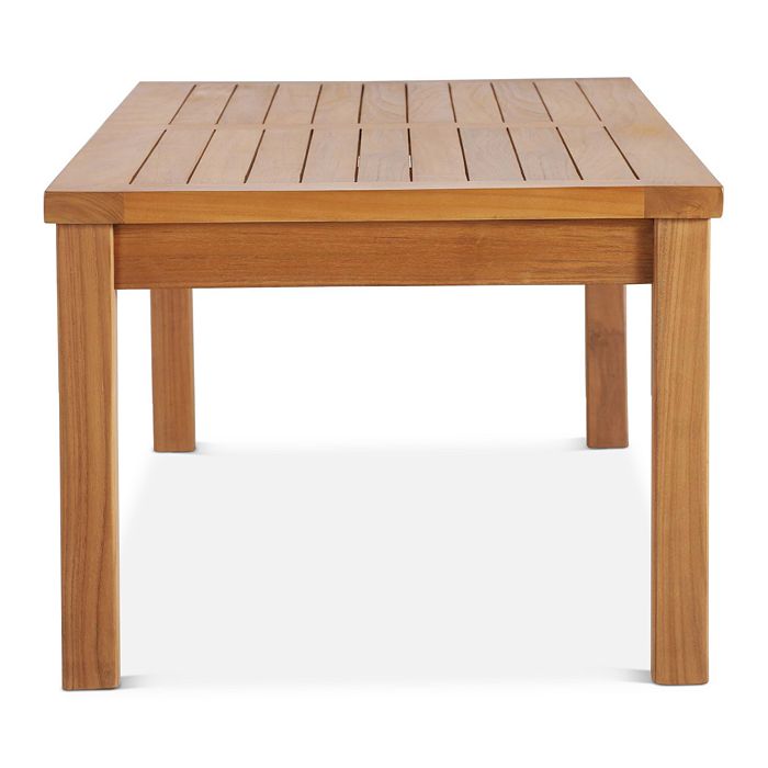 Shop Modway Upland Outdoor Patio Teak Wood Coffee Table In Natural