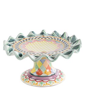 Mackenzie-Childs - Taylor Fluted Cake Stand