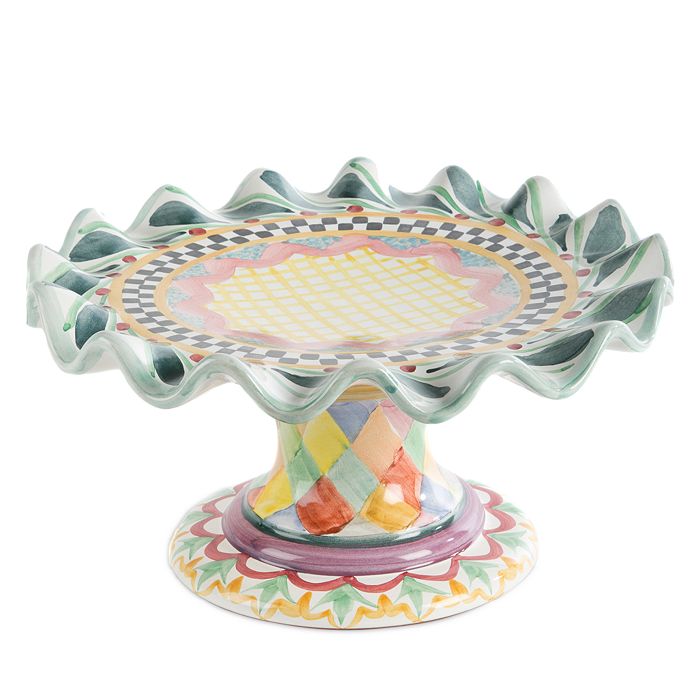 Mackenzie-Childs - Taylor Fluted Cake Stand
