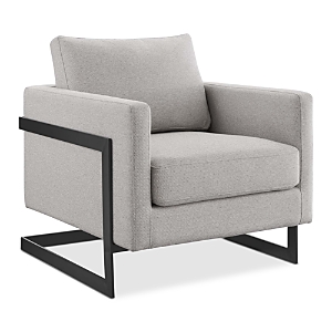 Modway Posse Textured Accent Chair In Black/camel