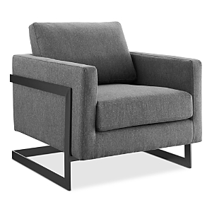 Modway Posse Textured Accent Chair In Black/charcoal