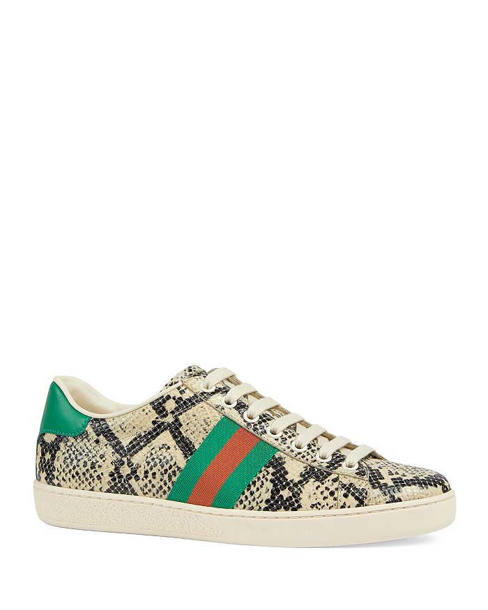 Gucci New Ace Python Sneakers | Bloomingdale's