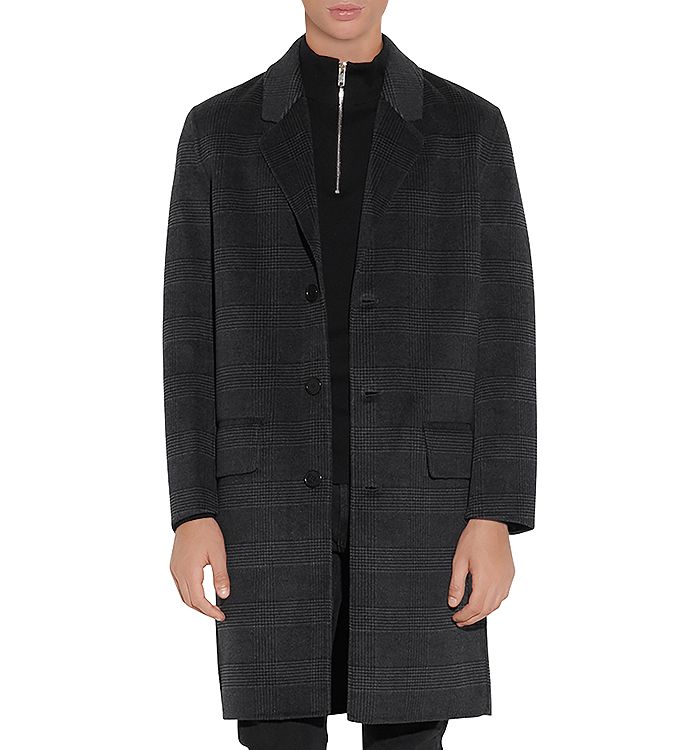 Sandro checked coat new arrivals