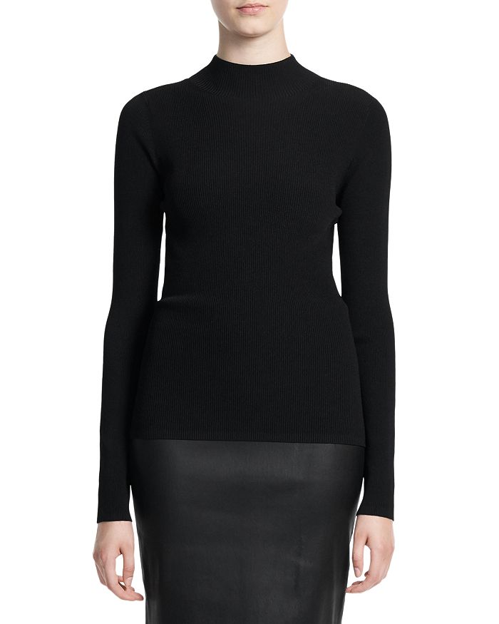 Theory Leenda Long Sleeve Turtleneck In Black