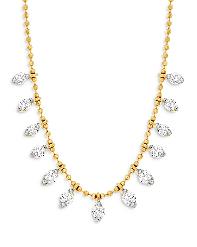 Bloomingdale's Diamond Drop Necklace In 14k Yellow Gold, 0.50 Ct. T. W. In White/gold