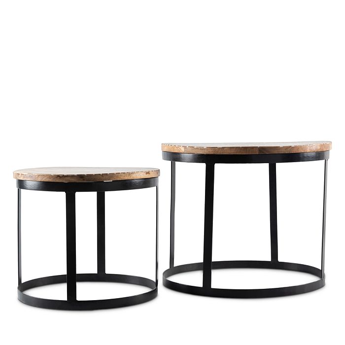 Shop Surya Abrazo Tables, Set Of 2 In Brown