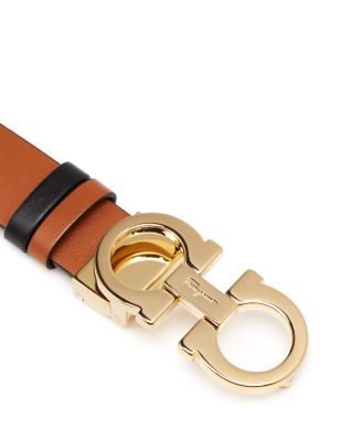 Women's Gancini Slim Reversible Leather Belt