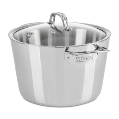 Viking - Contemporary 3 Ply 8.0 Quart Stock Pot with Lid