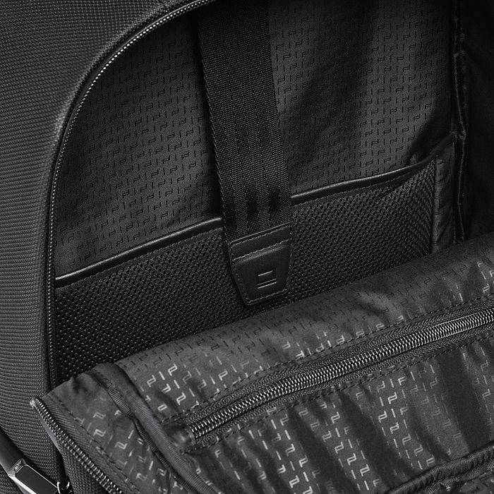 Porsche Design Roadster Small Water Resistant Nylon & Leather Backpack In Black