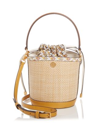 robinson straw mini bucket bag