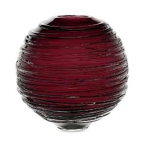 William Yeoward Crystal Miranda Globe Vase 9 In Heliotrope