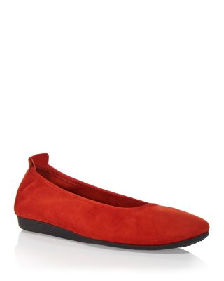 orange flat shoes womens