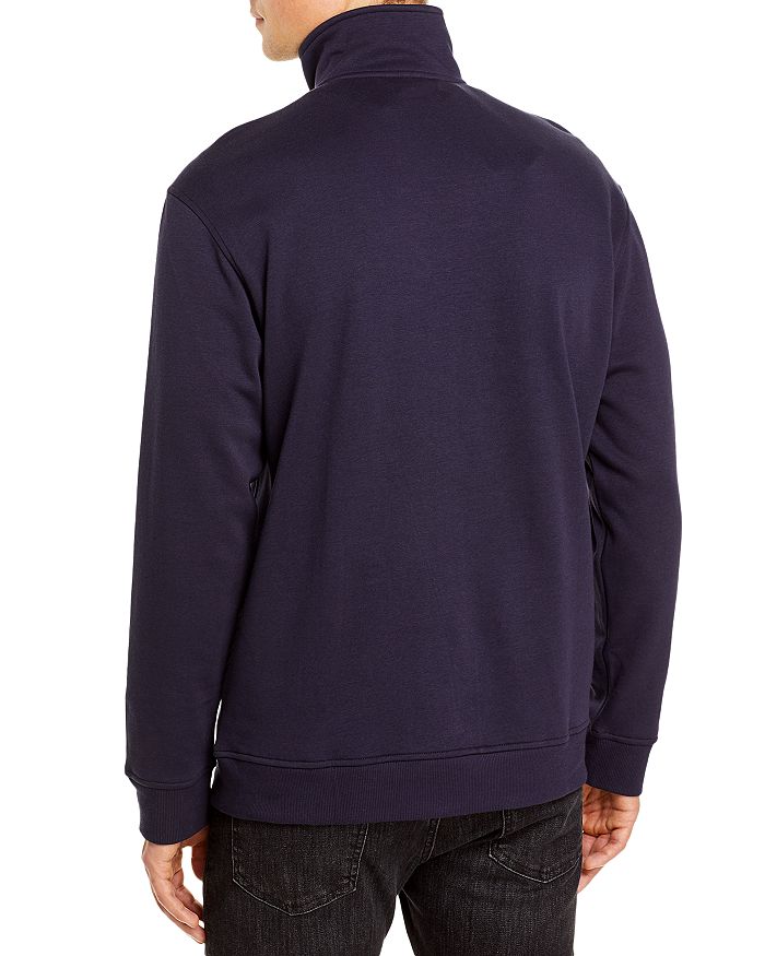 Shop Ugg Zeke Quarter-zip Sweater In Navy