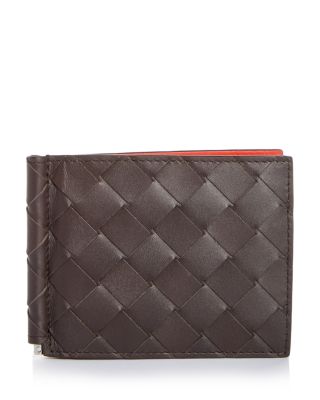 Bottega Veneta - Woven Leather Bifold Money Clip Wallet