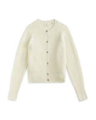 white formal cardigan