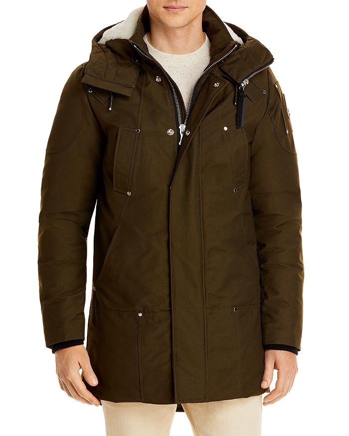 Moose Knuckles Saintulric Water Repellent Down Parka In Army/ivory