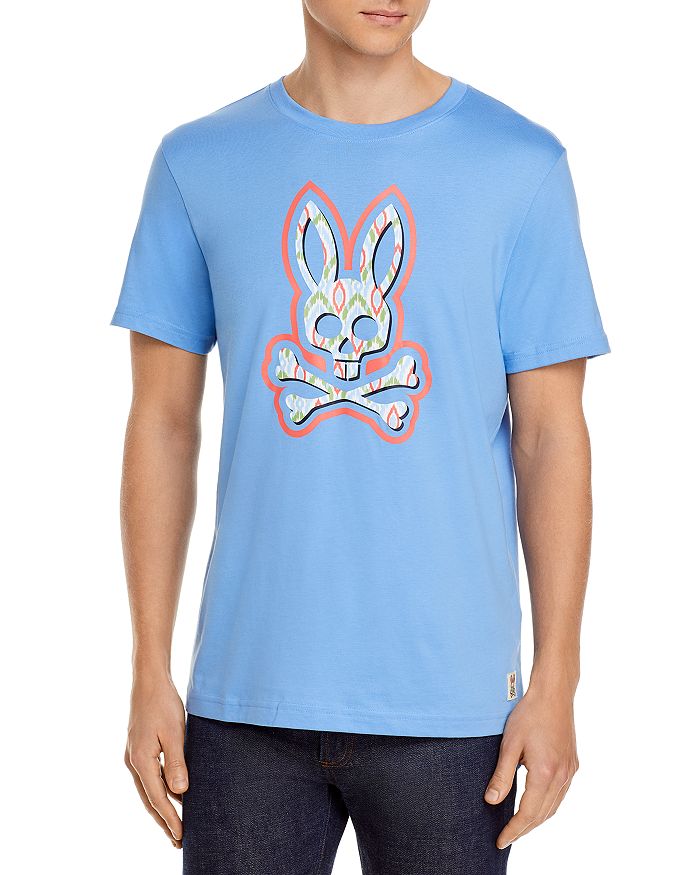 Psycho Bunny Maglietta Rob Graphic Uomo - 100% Cotone Pima, Manica Corta