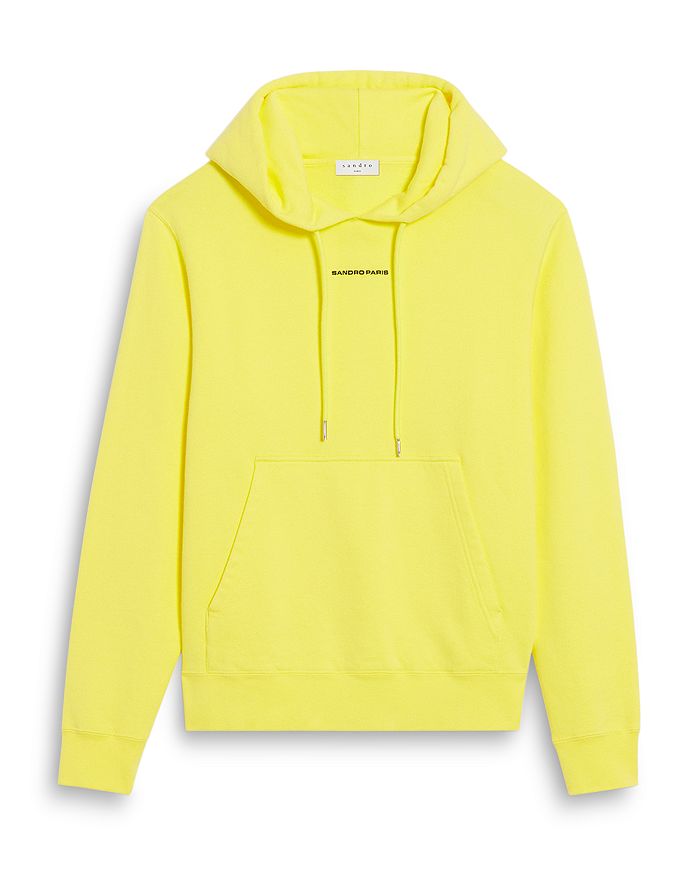 werk Redelijk metalen Sandro Hoodie Sweatshirt With Logo Embroidery In Yellow | ModeSens