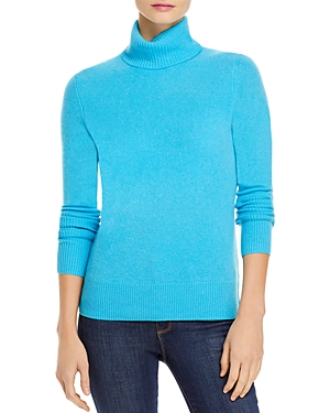 Aqua Cashmere Cashmere Turtleneck Sweater - 100% Exclusive In Artic Blue